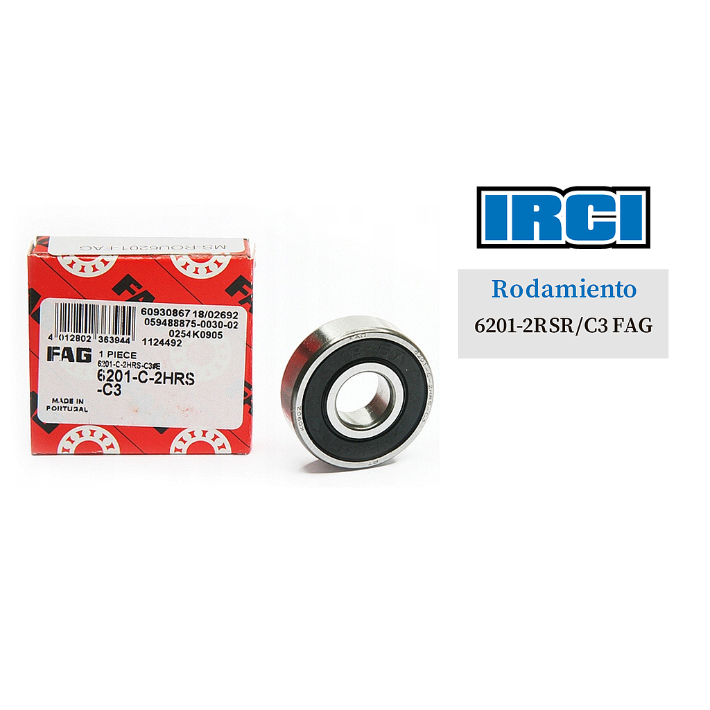 RODAMIENTO 6201-2RSR/C3 FAG