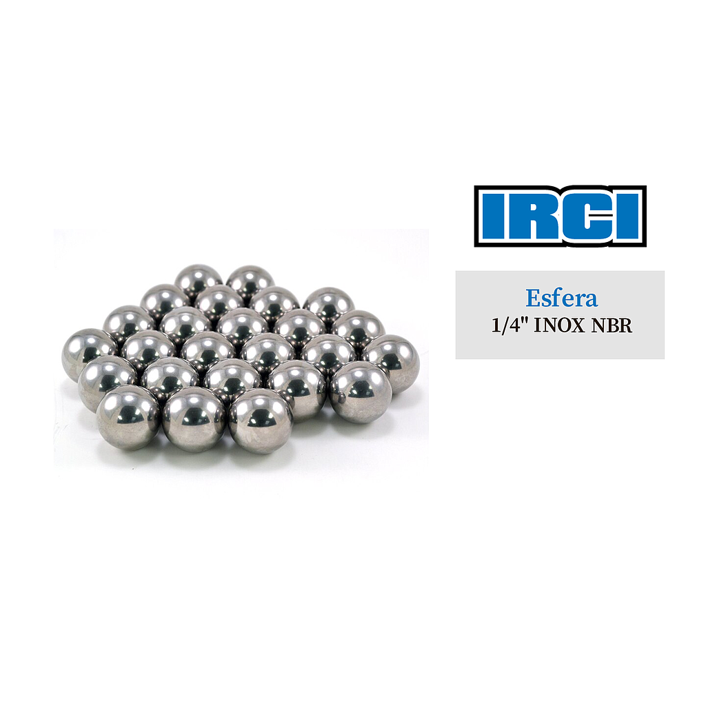 ESFERA 1/4&quot; INOXIDABLE NBR