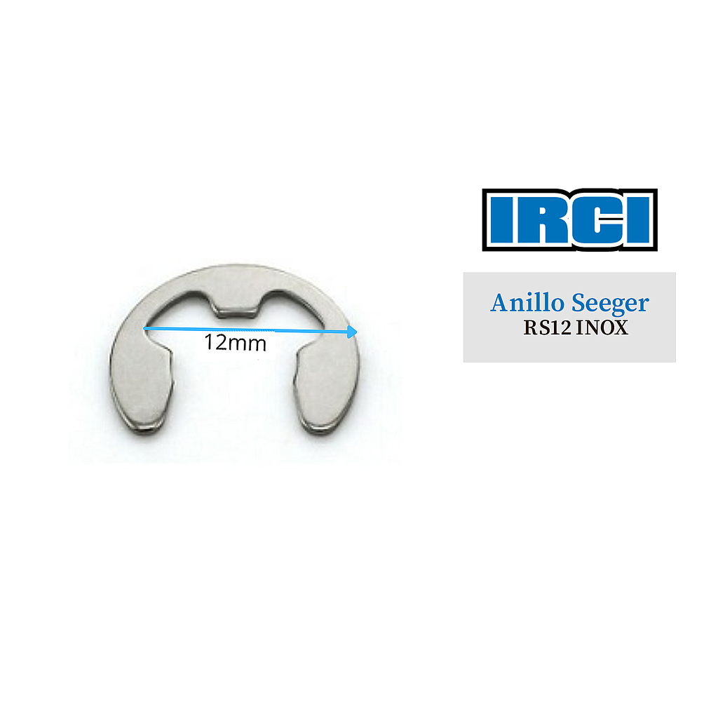 ANILLO SEEGER RS12 INOXIDABLE
