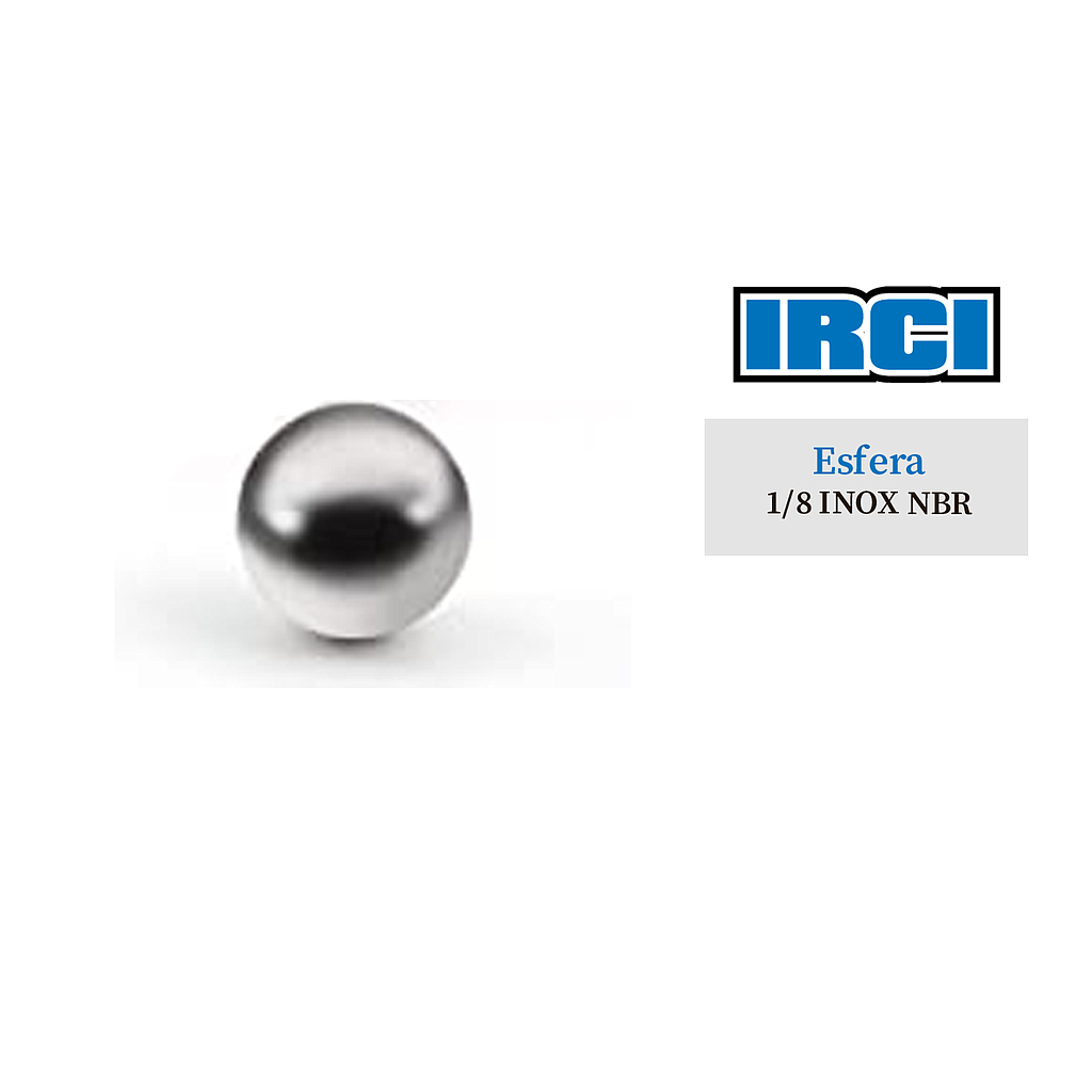 ESFERA 1/8 INOXIDABLE NBR